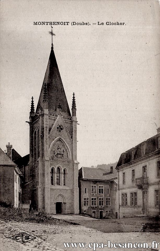 MONTBENOIT (Doubs). - Le Clocher.
